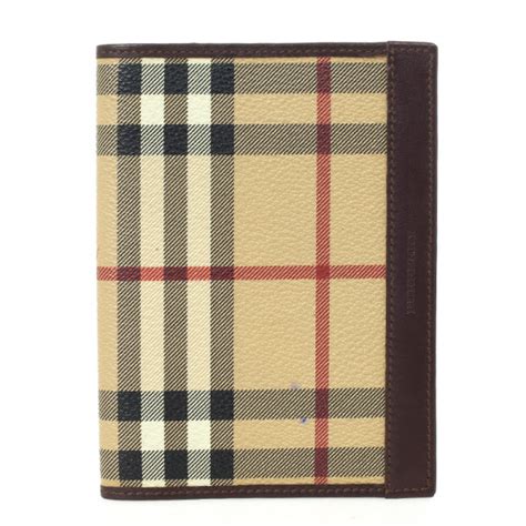 burberry haymarket passport holder|Burberry passport holder women's.